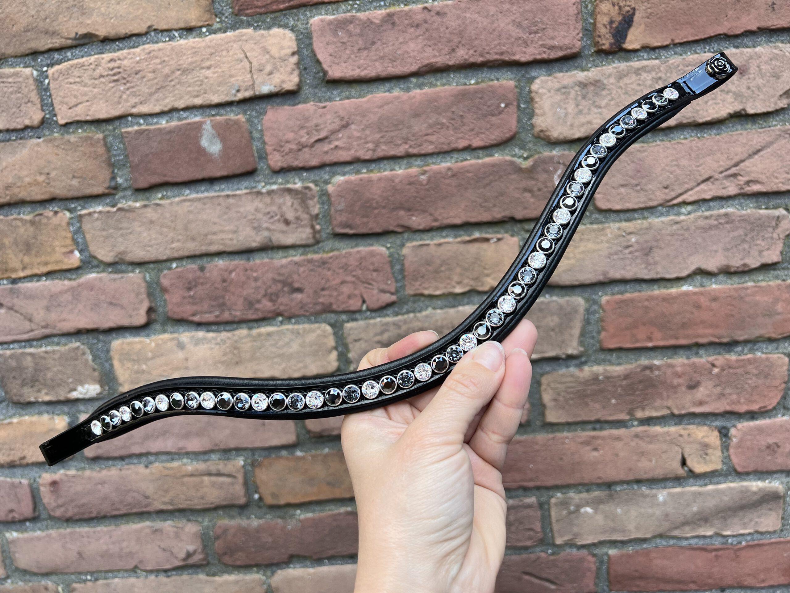 Frontriem Classic High End crystals L lak - Afbeelding 7