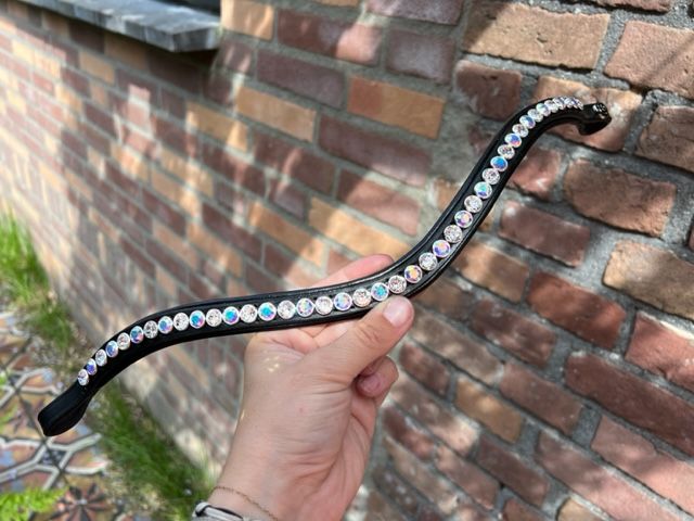 Frontriem Classic High End crystals XL lak - Afbeelding 2