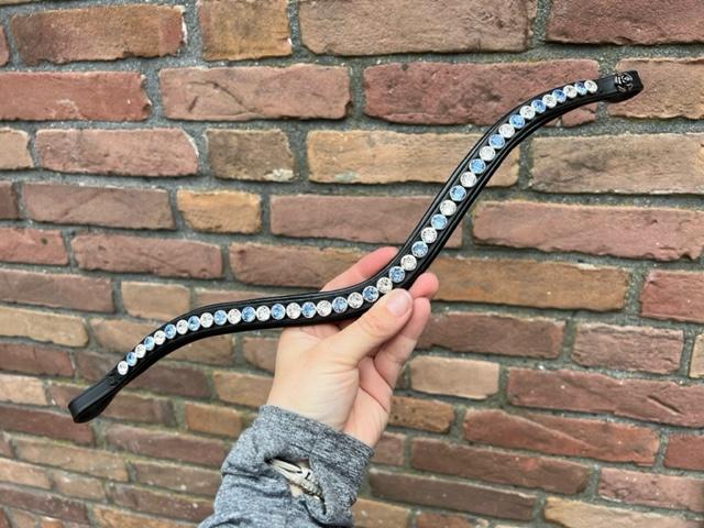 Frontriem Classic High End crystals XL lak - Afbeelding 4