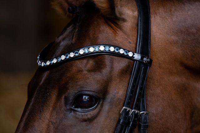 Frontriem Classic High End crystals XL lak - Afbeelding 3