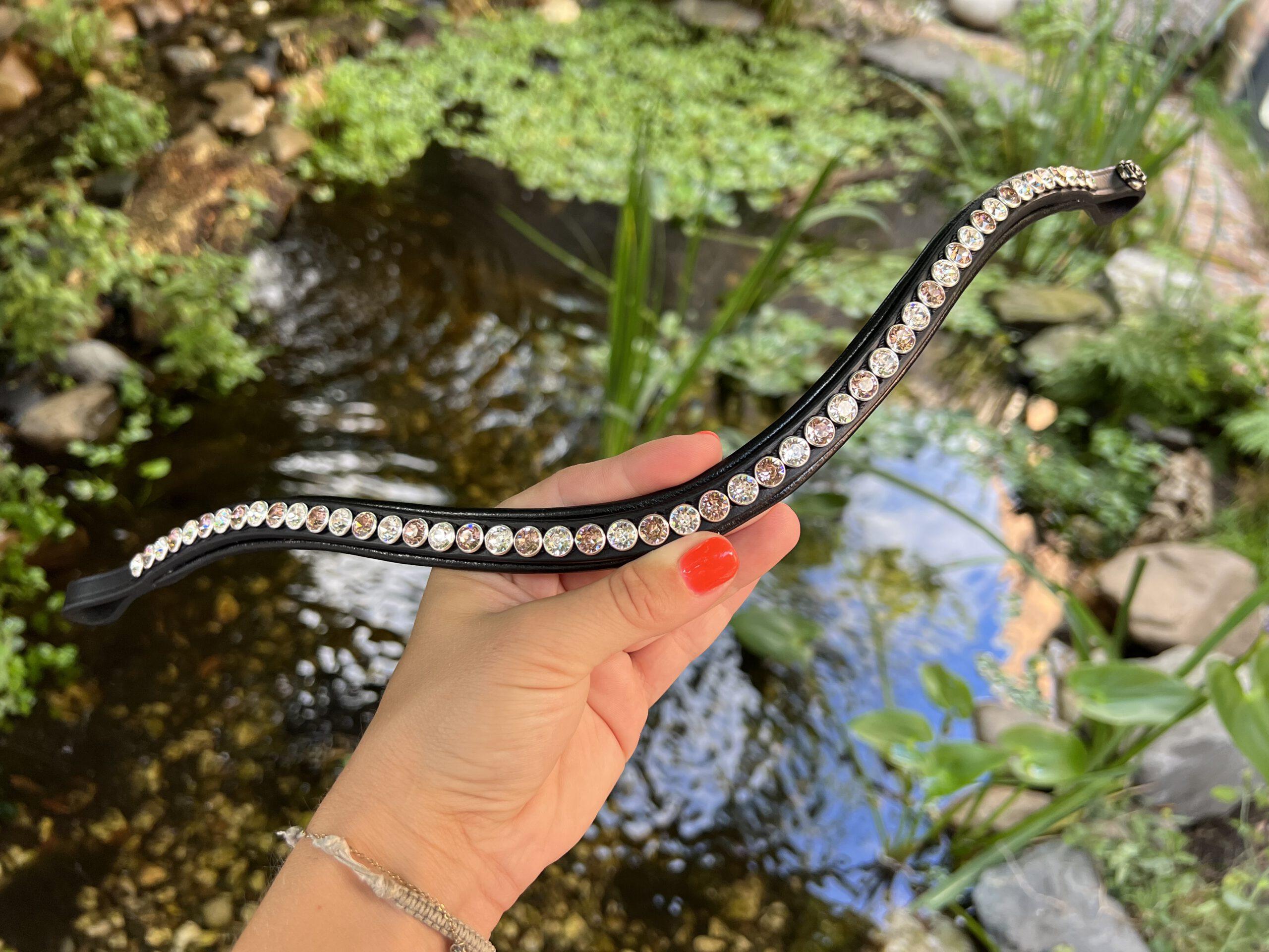 Frontriem Classic High End crystals L - Afbeelding 11