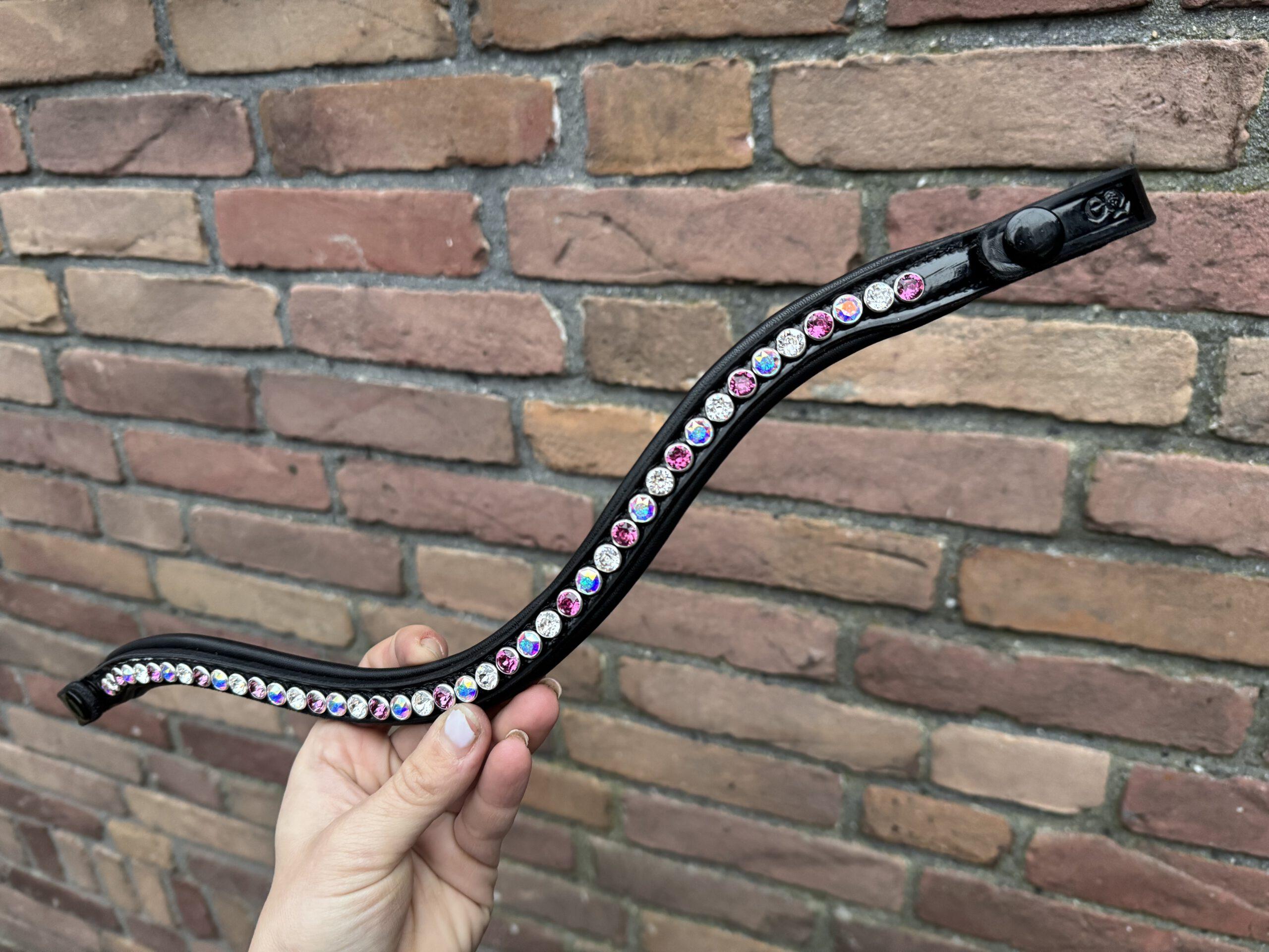 Frontriem Classic Button High End crystals lak - Afbeelding 5